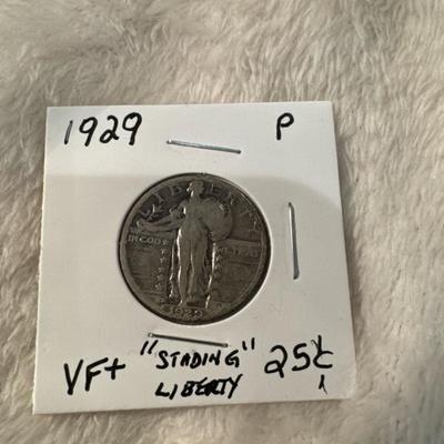 1929 P STANDING LIBERTY VF +