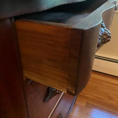 Victorian Chest of Drawers with Marble Top & Mirror (B1-MG)