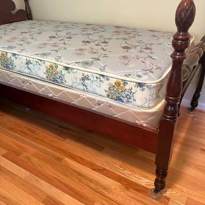 Pair of Wooden Twin Pine Cone Beds (B1-MG)