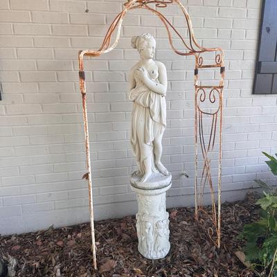 2 Piece Cement Venus Sculpture