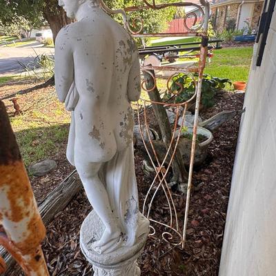2 Piece Cement Venus Sculpture