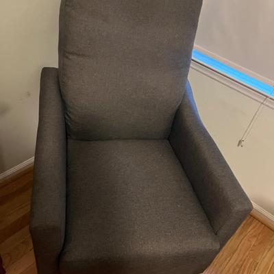 Fabric Upholstered Swivel Rocker (B2-MG)