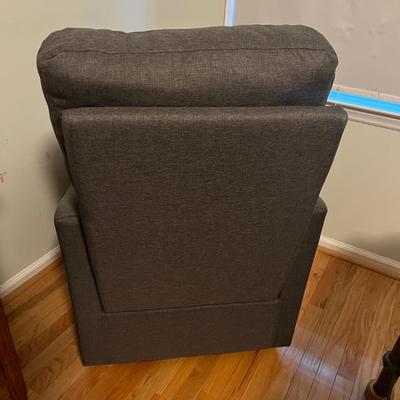Fabric Upholstered Swivel Rocker (B2-MG)
