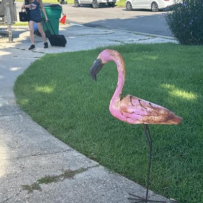 Metal Flamingo ~ 3.5 Ft