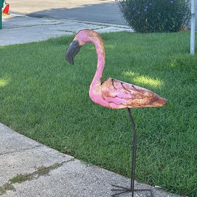 Metal Flamingo ~ 3.5 Ft