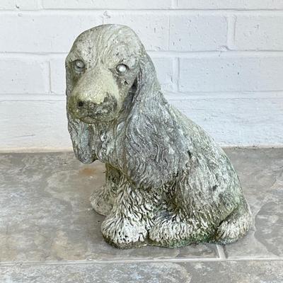 11” Puppy Cement Garden Statue
