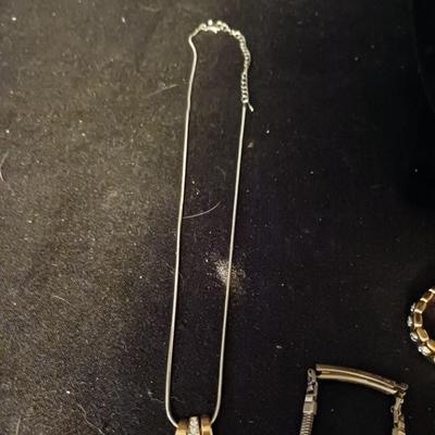 GOLD TONE COSTUME JEWELRY PLUS ELGIN WATCH & MORE