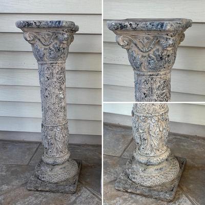 Pair (2) Concrete Pedestals