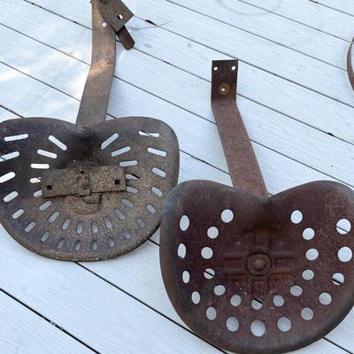 Vtg. Cast Iron Yard Art ~ Lot Of Six (6)