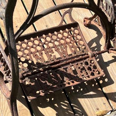 NEW HOME ~ Cast Iron Sewing Machine Base