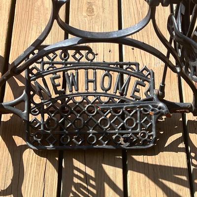 NEW HOME ~ Cast Iron Sewing Machine Base