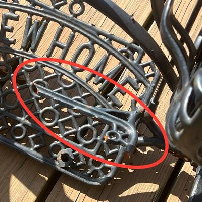 NEW HOME ~ Cast Iron Sewing Machine Base