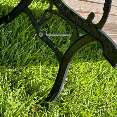 Heavy Iron Polyboard Vine Motif Garden Bench