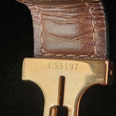 Cartier Tank 18kt Gold Watch Paris w Deployant Buckle