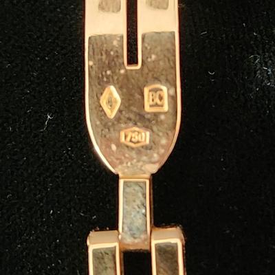 Cartier Tank 18kt Gold Watch Paris w Deployant Buckle