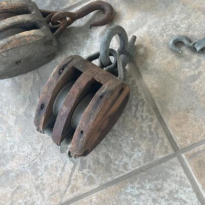 Lot Of Seven (7) Vtg Pulleys