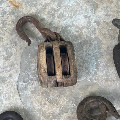Lot Of Seven (7) Vtg Pulleys