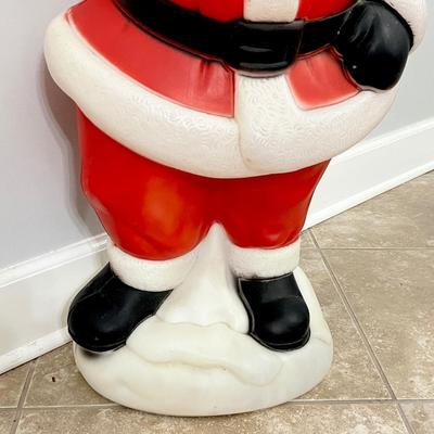 EMPIRE ~ Vtg. 41” Plastic Blow Mold Waving Santa Clause