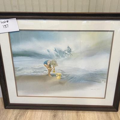 Lot#137 Framed Signed Number Carolyn Blish Print