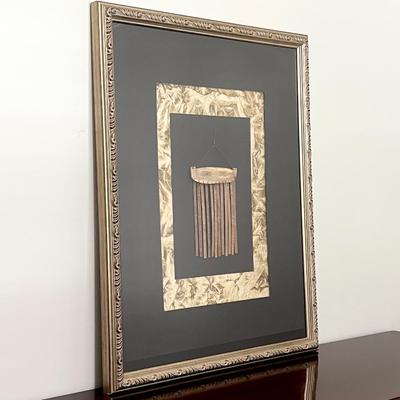 Etched Bone & Bamboo Calendar ~ Framed