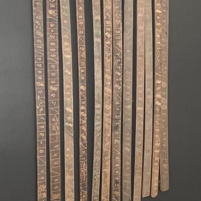 Etched Bone & Bamboo Calendar ~ Framed