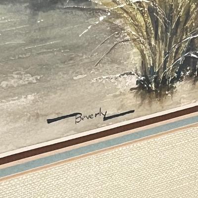 BEVERLY ~ Famed Original Water Color By Local Artist