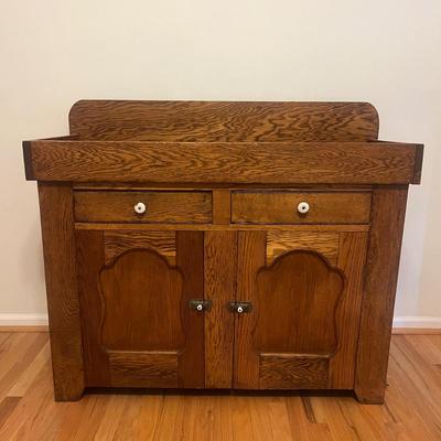 Oak Dry Sink (P-MG)