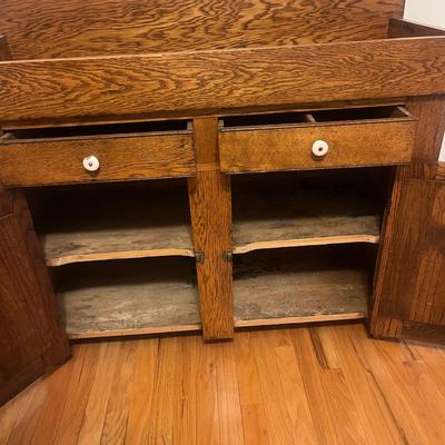 Oak Dry Sink (P-MG)