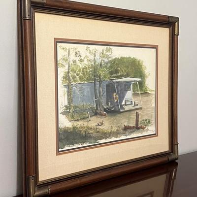 BEVERLY ~ Framed Original Water Color By Local Artist
