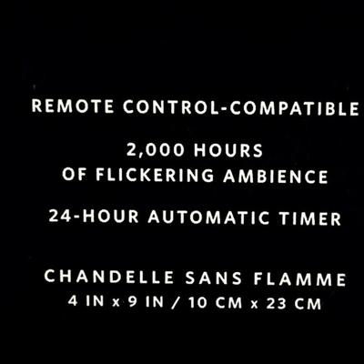 RESTORATION HARDWARE ~ Chandelle Sans Flamme ~ Outdoor Flameless Candles Set Of Five (5)