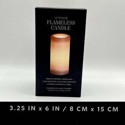 RESTORATION HARDWARE ~ Chandelle Sans Flamme ~ Outdoor Flameless Candles Set Of Five (5)