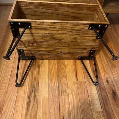 Oak Night Stands with Hairpin Legs (P-MG)