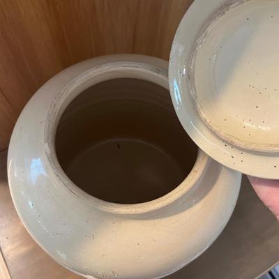 Hand Painted Ceramic Beverage Dispenser Crock (B1-RG)
