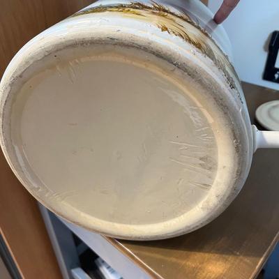 Hand Painted Ceramic Beverage Dispenser Crock (B1-RG)