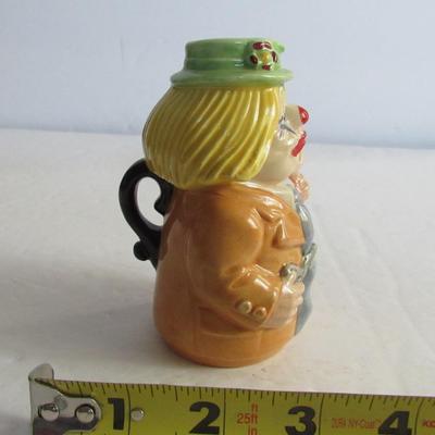Older Royal Doulton Small Pitcher/Toby, The Clown Charlie Cheer