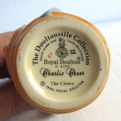 Older Royal Doulton Small Pitcher/Toby, The Clown Charlie Cheer