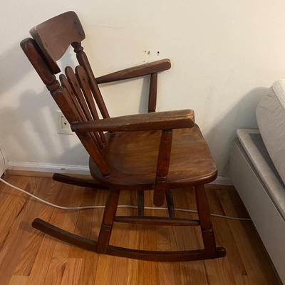 Children’s Wooden Rocking Chair (P-MG)