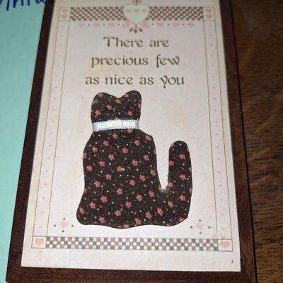 3 pc Cat decor
