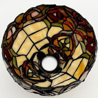 Tiffany Style Light Fixture Shades ~ Set Of Three (3) ~ ~ Stained Glass Shade
