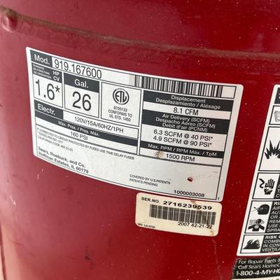 CRAFTSMAN ~ 26 Gallon Air Compressor