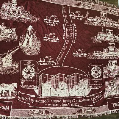 Limited Edition Reversible Blanket American Crystal Sugar 25th Anniversary