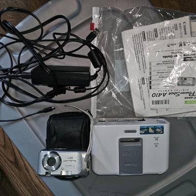 Canon PowerShot A410 + 256mb SD Card + Selphy Printing Station+ Camera Case