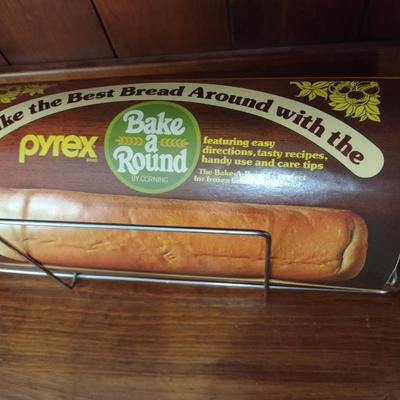 Vintage Pyrex Bake-a-Round Bread Baking Kit