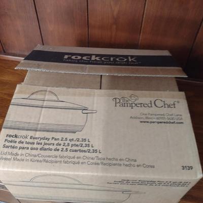 The Pampered Chef Rockcrok- 2 1/2 Quart Capacity- New in Box