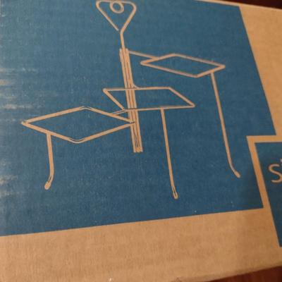 The Pampered Chef Simple Additions Metal Three Tier Stand with Box