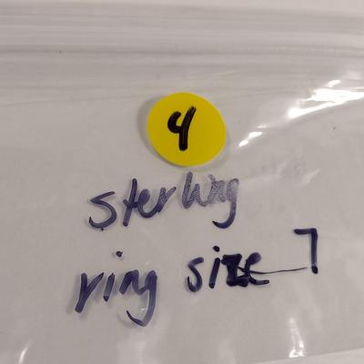 Collection of Sterling Silver and Turquoise Jewelry- Earrings and Ring (#4)