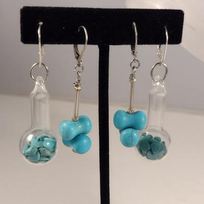 Collection of Turquoise Jewelry- Bracelets and Earrings (#5)