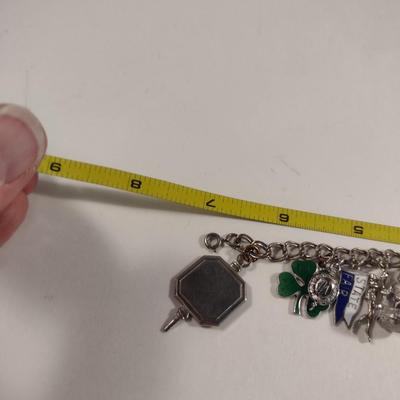 Charm Bracelet- Some Charms are Sterling Silver (#6)
