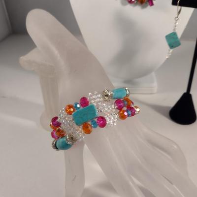 Collection of Chunky Jewelry with Turquoise Accents (#7)