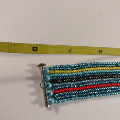 Collection of Hand Crafted Multi-Color Seed Bead Jewelry (#8)